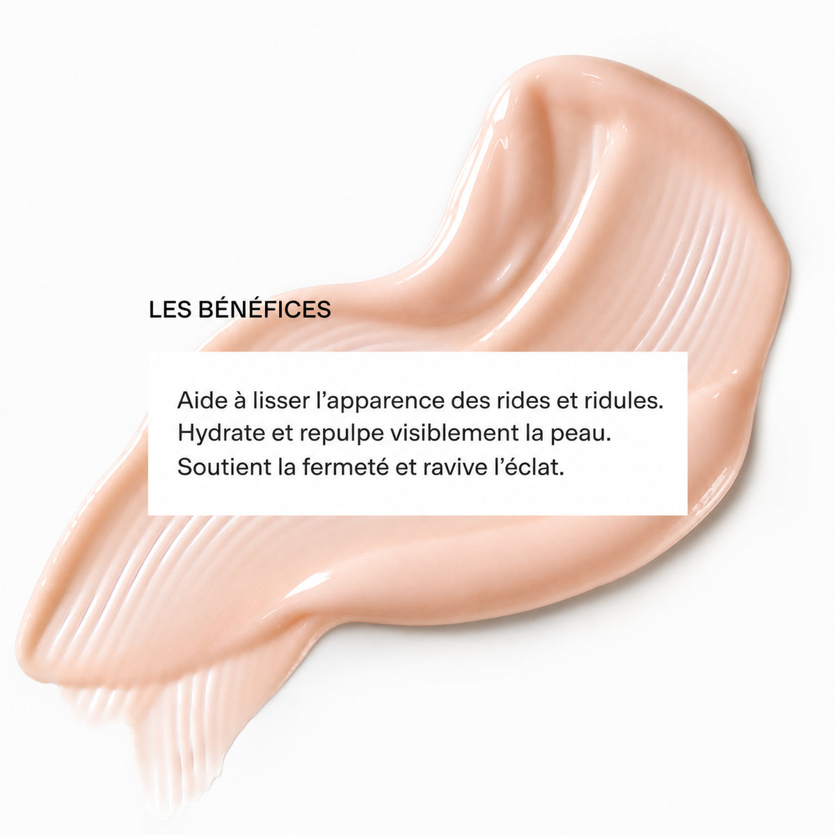 Bénéfices du sérum anti-âge aux peptides L’Instinct Ambré de Valnay : aide à lisser les rides et ridules, hydrate, repulpe, raffermit et ravive l’éclat de la peau